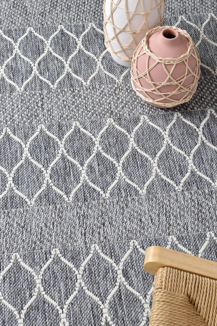Alaska Grey Rug - Turkish-inspired indoor/outdoor rug from Treasures of Turkey