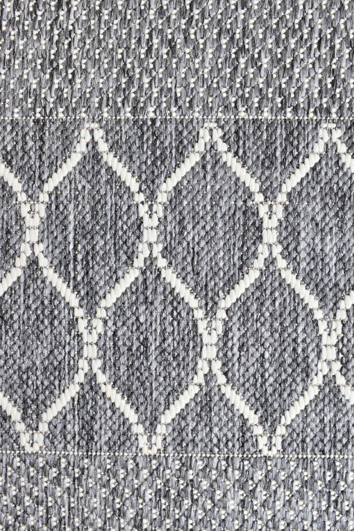 Alaska Grey Rug - Turkish-inspired indoor/outdoor rug from Treasures of Turkey