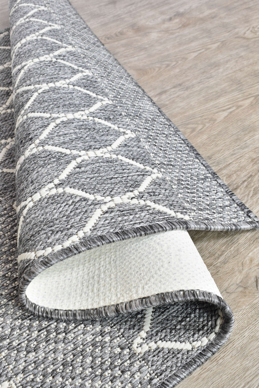 Alaska Grey Rug - Turkish-inspired indoor/outdoor rug from Treasures of Turkey