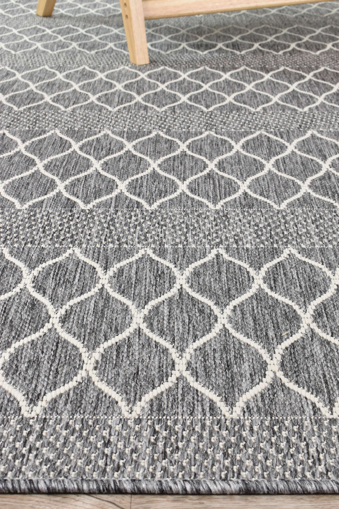 Alaska Grey Rug - Turkish-inspired indoor/outdoor rug from Treasures of Turkey