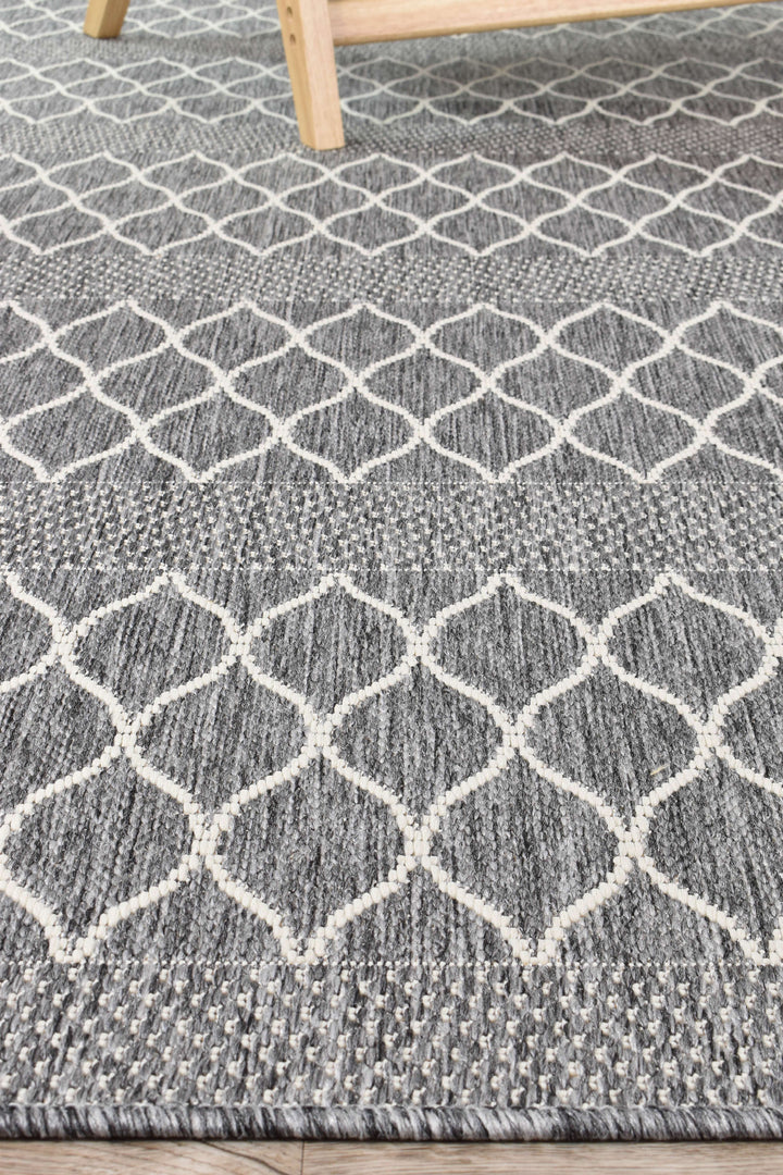 Alaska Grey Rug - Turkish-inspired indoor/outdoor rug from Treasures of Turkey