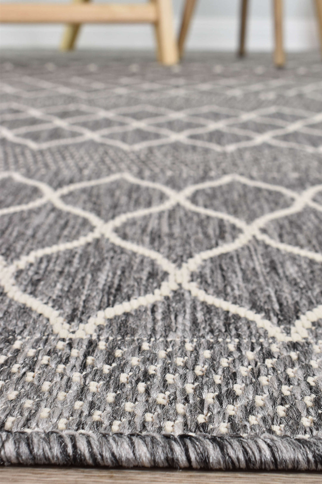 Alaska Grey Rug - Turkish-inspired indoor/outdoor rug from Treasures of Turkey