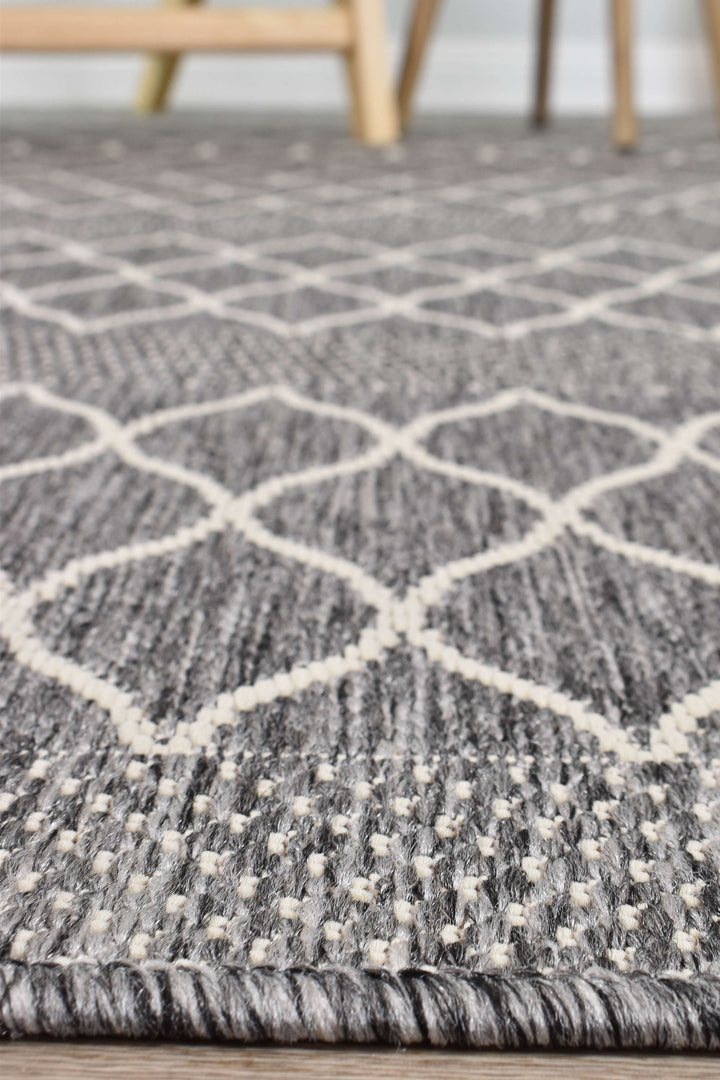 Alaska Grey Rug - Turkish-inspired indoor/outdoor rug from Treasures of Turkey