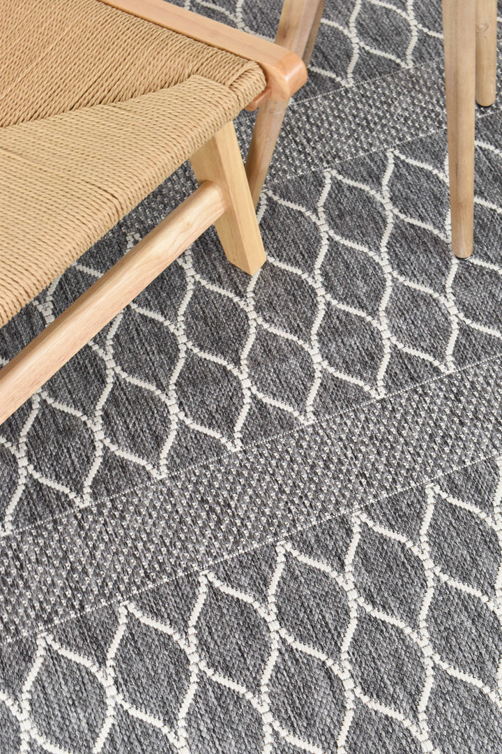 Alaska Grey Rug - Turkish-inspired indoor/outdoor rug from Treasures of Turkey