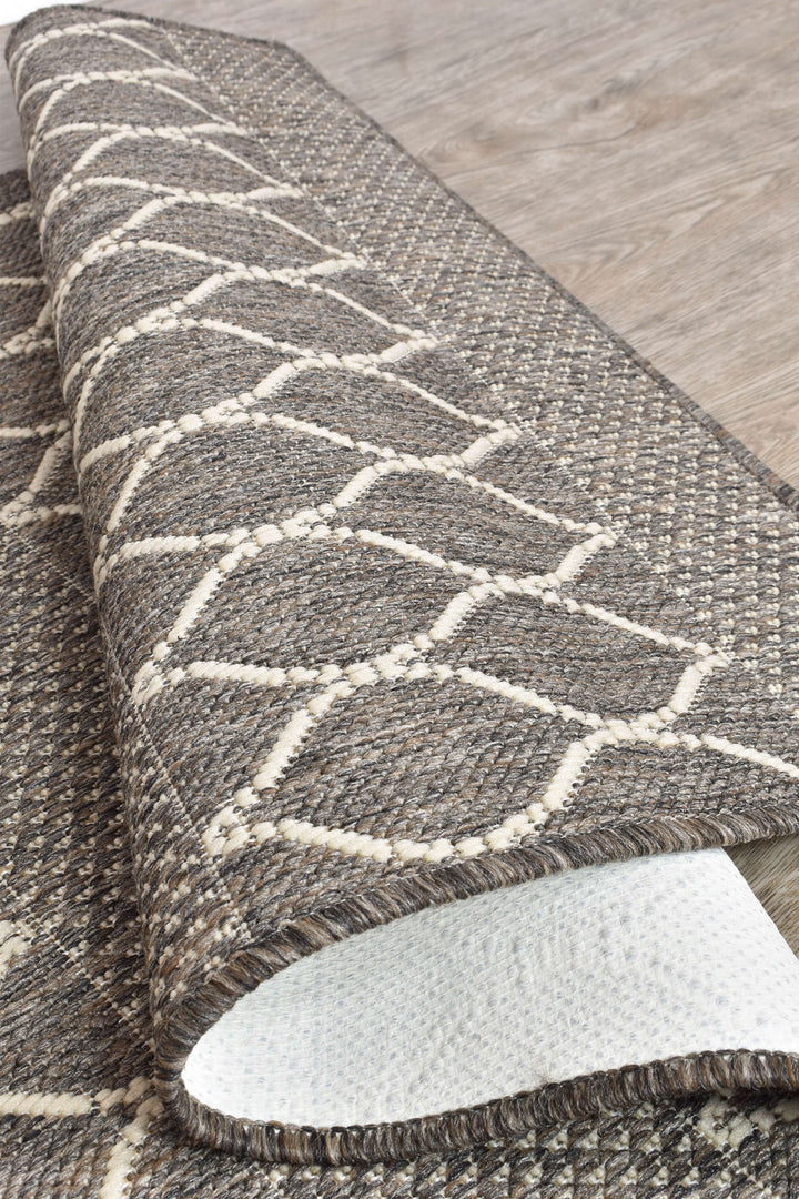 Alaska Runner Brown - Turkish-inspired hallway runner rug from Treasures of Turkey