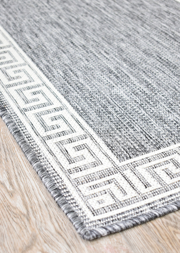 Alaska Runner Light Grey - Turkish-inspired hallway runner rug from Treasures of Turkey