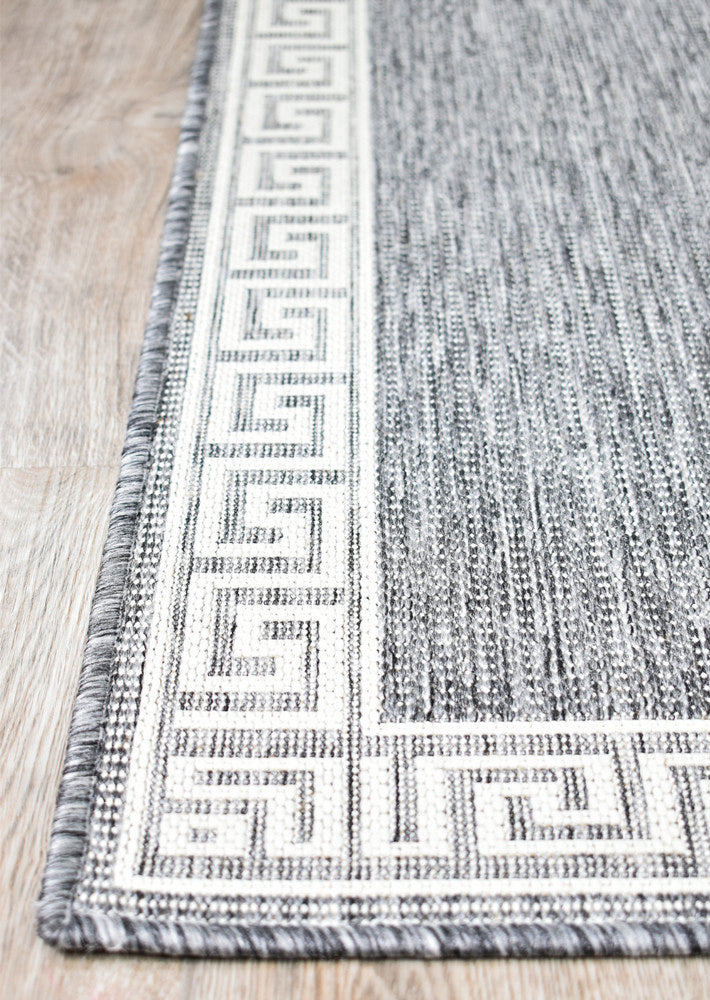 Alaska Runner Light Grey - Turkish-inspired hallway runner rug from Treasures of Turkey
