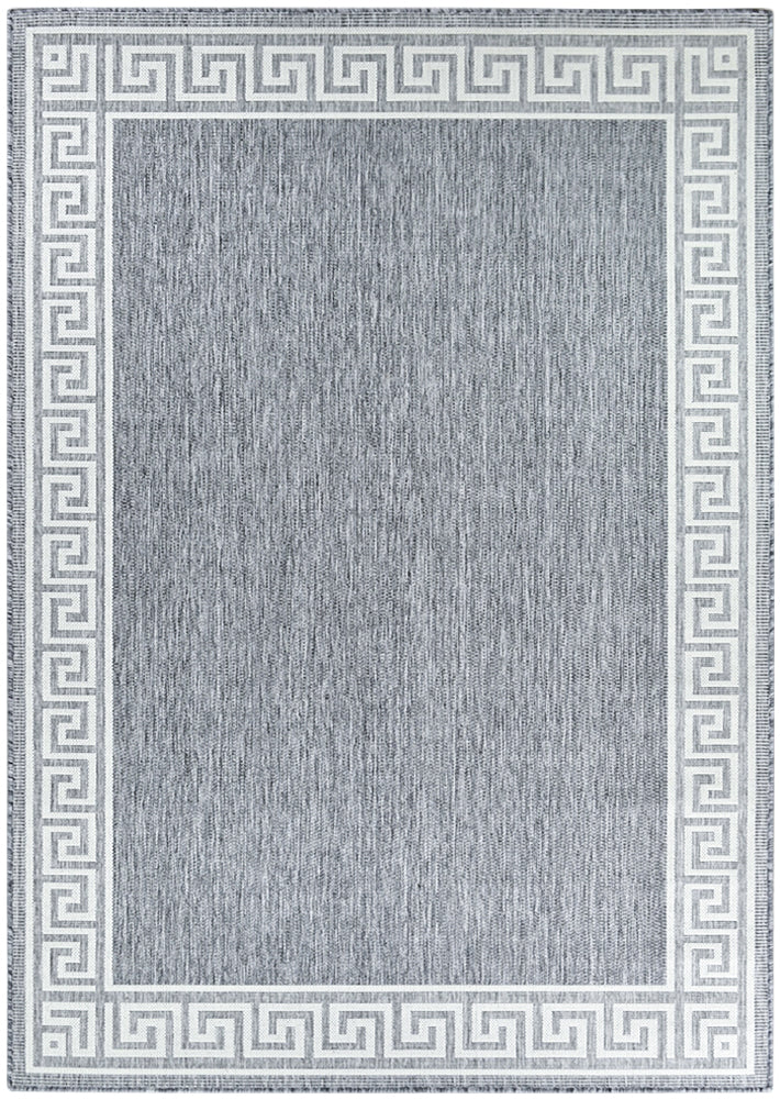 Alaska Light Grey Rug - Turkish-inspired indoor/outdoor rug from Treasures of Turkey