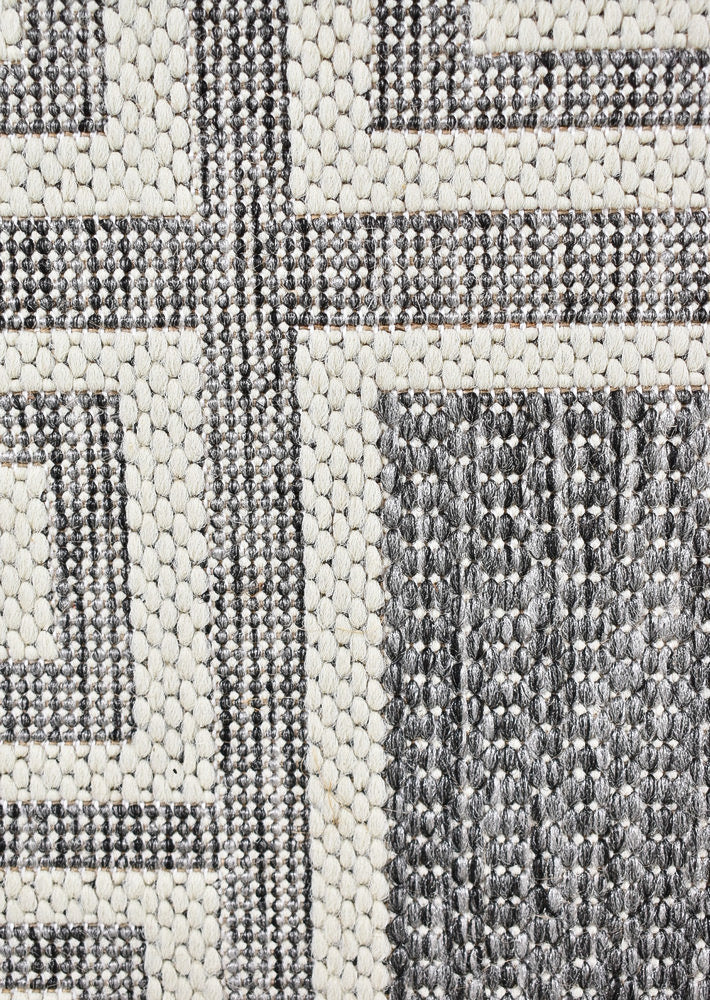 Alaska Light Grey Rug - Turkish-inspired indoor/outdoor rug from Treasures of Turkey