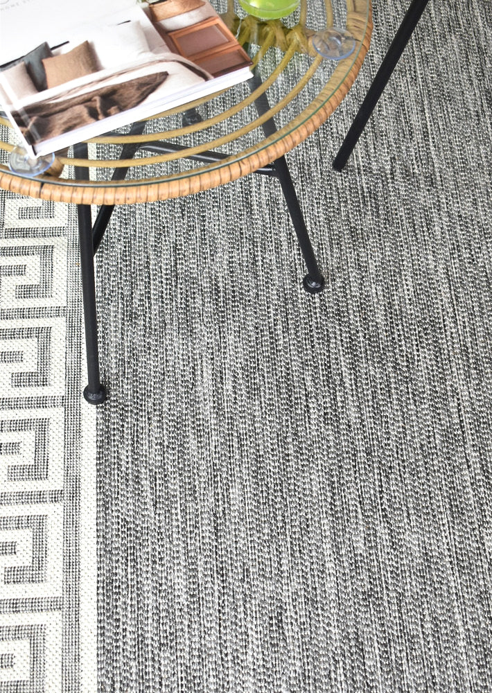 Alaska Light Grey Rug - Turkish-inspired indoor/outdoor rug from Treasures of Turkey