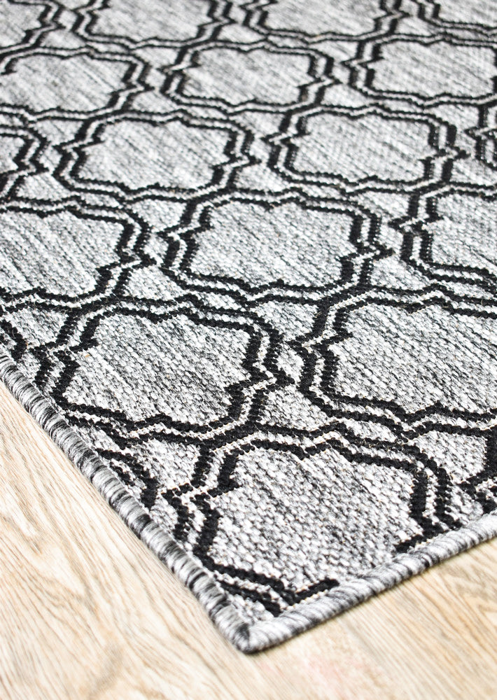 Alaska Grey Rug - Turkish-inspired indoor/outdoor rug from Treasures of Turkey