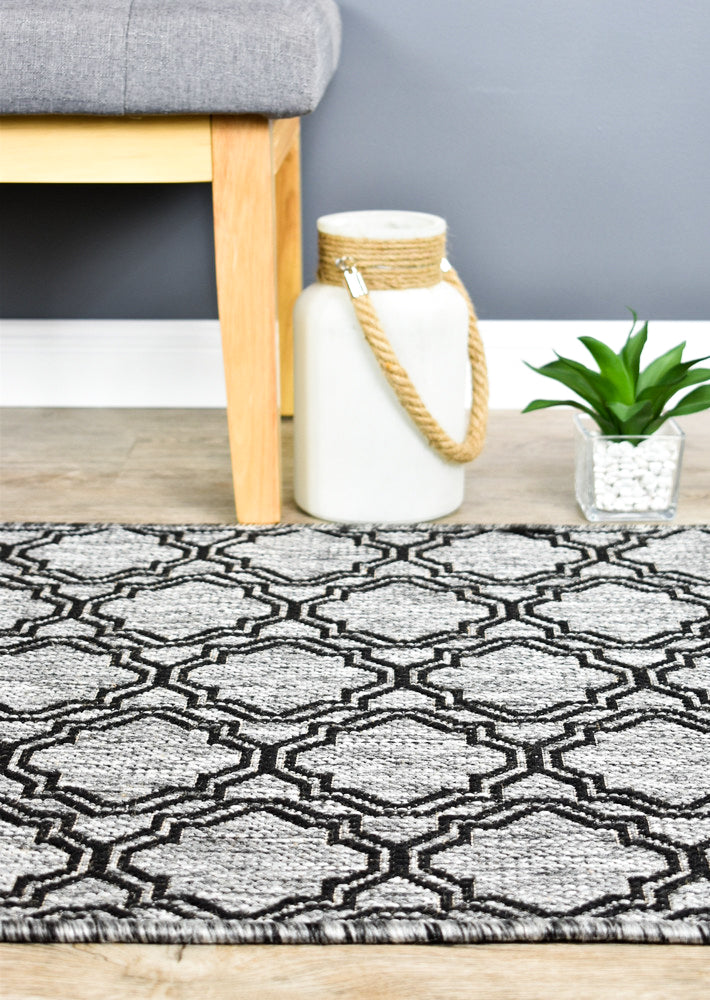 Alaska Grey Rug - Turkish-inspired indoor/outdoor rug from Treasures of Turkey