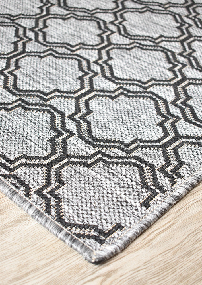 Alaska Grey Rug - Turkish-inspired indoor/outdoor rug from Treasures of Turkey