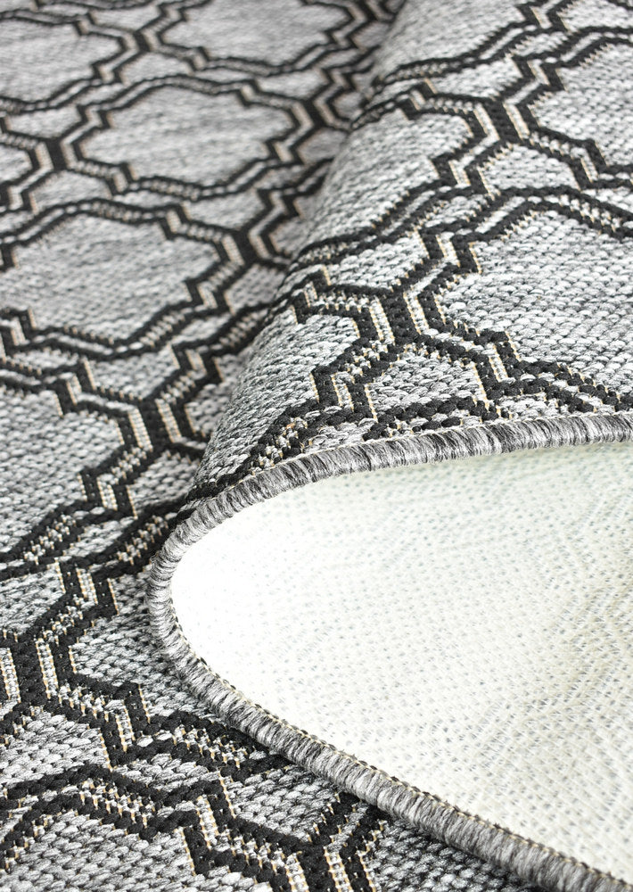 Alaska Grey Rug - Turkish-inspired indoor/outdoor rug from Treasures of Turkey