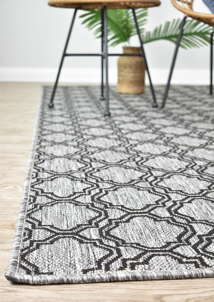 Alaska Grey Rug - Turkish-inspired indoor/outdoor rug from Treasures of Turkey