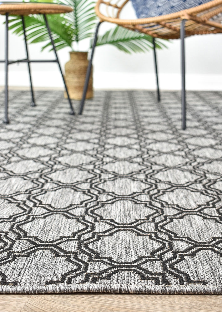 Alaska Grey Rug - Turkish-inspired indoor/outdoor rug from Treasures of Turkey
