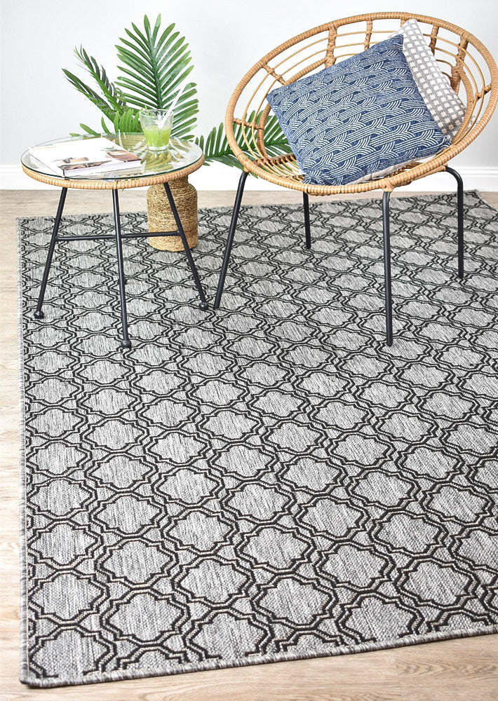 Alaska Grey Rug - Turkish-inspired indoor/outdoor rug from Treasures of Turkey