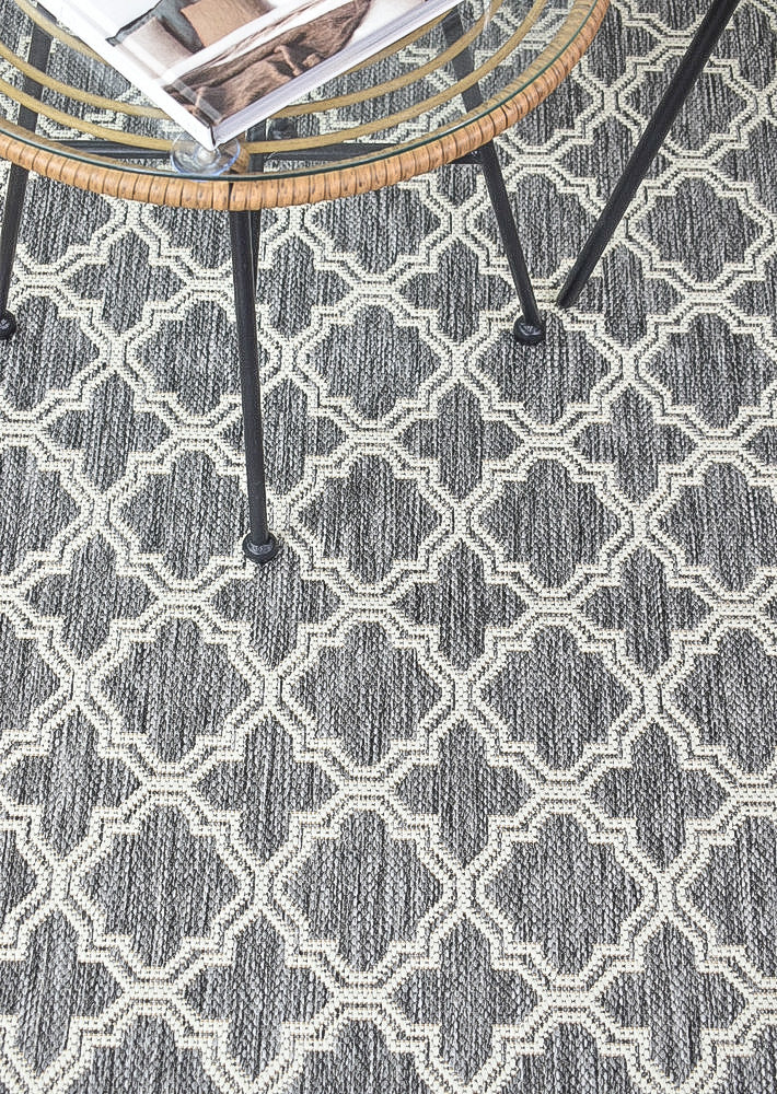 Alaska Light Grey Rug - Turkish-inspired indoor/outdoor rug from Treasures of Turkey