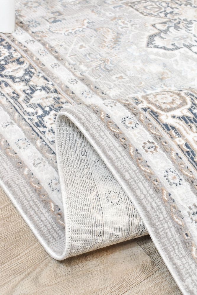 Eternal Coastal Navy Cream Modern Rug - Turkish-inspired modern rug from Treasures of Turkey