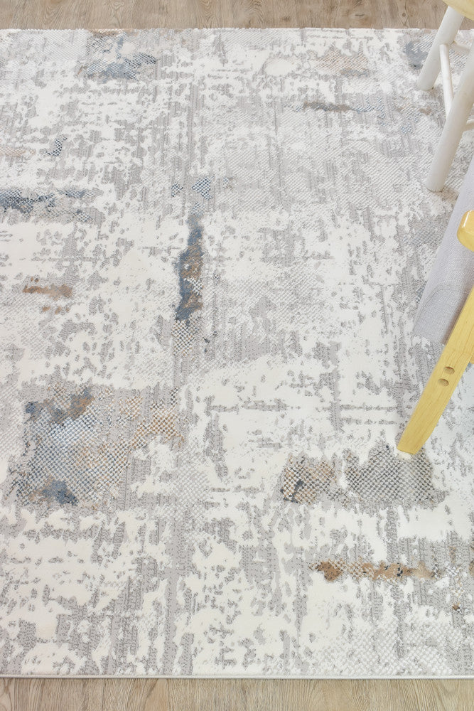 Eternal Tassel Blue Cream Modern Rug - Turkish-inspired modern rug from Treasures of Turkey
