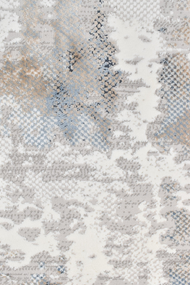 Eternal Tassel Blue Cream Modern Rug - Turkish-inspired modern rug from Treasures of Turkey
