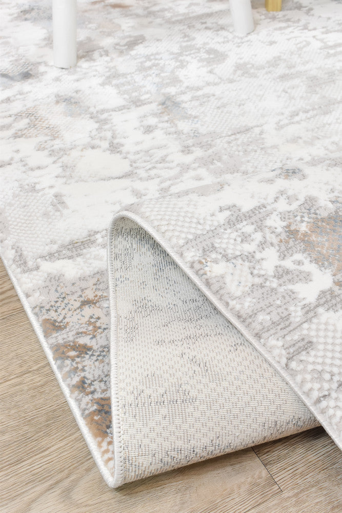 Eternal Tassel Blue Cream Modern Rug - Turkish-inspired modern rug from Treasures of Turkey