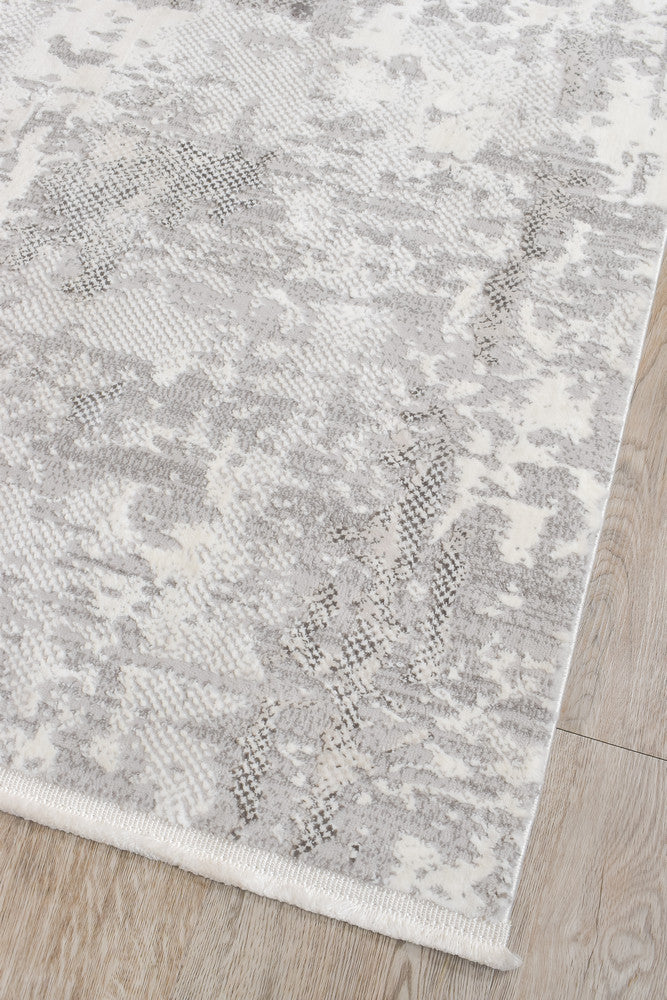 Eternal Tassel Charcoal Cream Hallway Runner - Turkish-inspired hallway runner rug from Treasures of Turkey