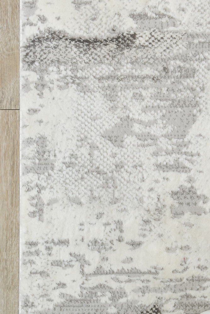 Eternal Tassel Charcoal Cream Hallway Runner - Turkish-inspired hallway runner rug from Treasures of Turkey