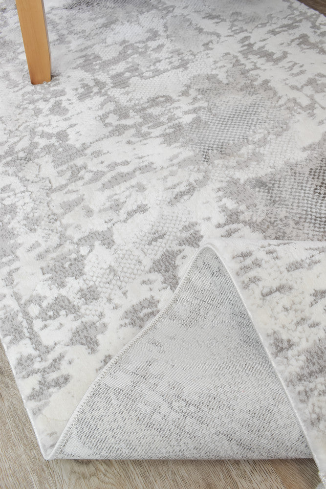Eternal Tassel Charcoal Cream Hallway Runner - Turkish-inspired hallway runner rug from Treasures of Turkey