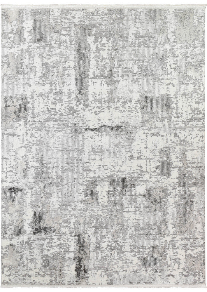Eternal Tassel Charcoal Cream Modern Rug – Treasures of Turkey