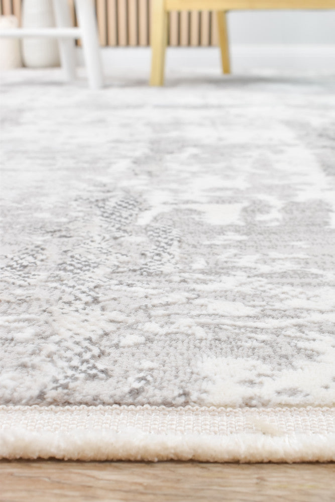 Eternal Tassel Charcoal Cream Modern Rug - Turkish-inspired modern rug from Treasures of Turkey