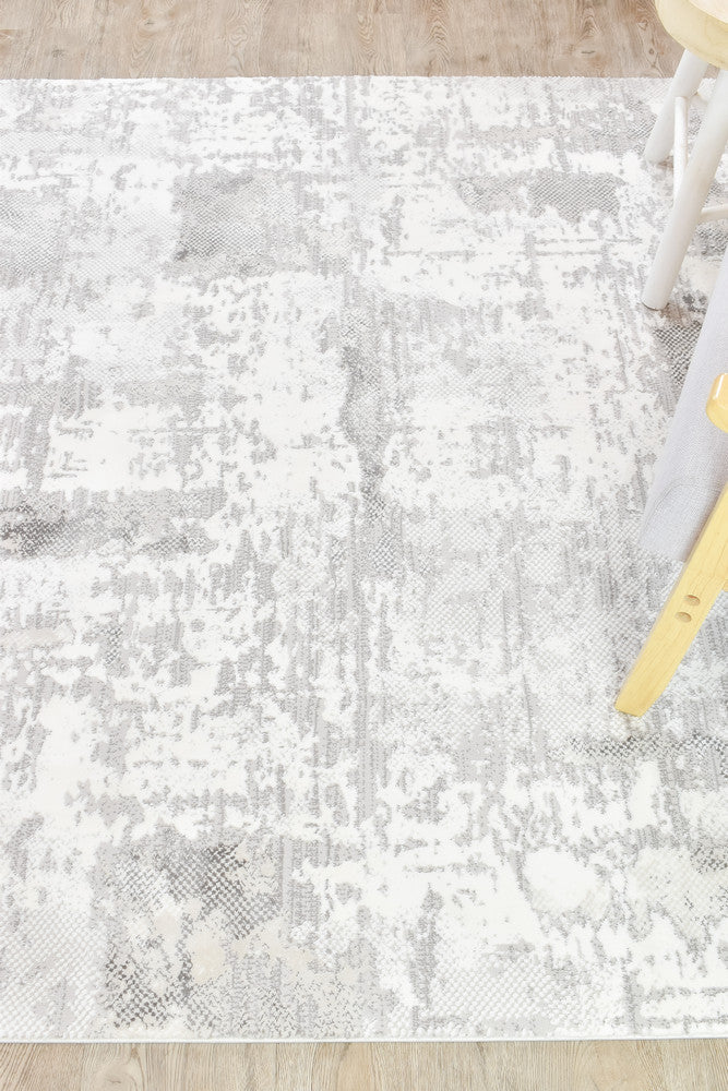 Eternal Tassel Charcoal Cream Modern Rug - Turkish-inspired modern rug from Treasures of Turkey