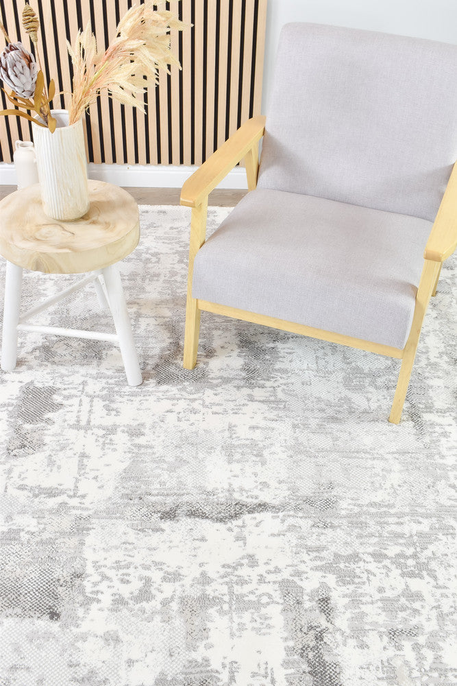 Eternal Tassel Charcoal Cream Modern Rug - Turkish-inspired modern rug from Treasures of Turkey