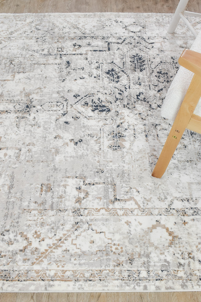 Eternal Tassel Blue Grey Modern Rug - Turkish-inspired modern rug from Treasures of Turkey