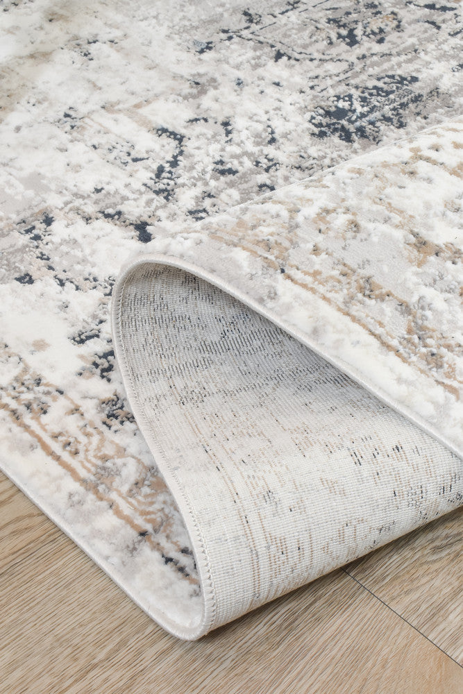 Eternal Tassel Blue Grey Modern Rug - Turkish-inspired modern rug from Treasures of Turkey