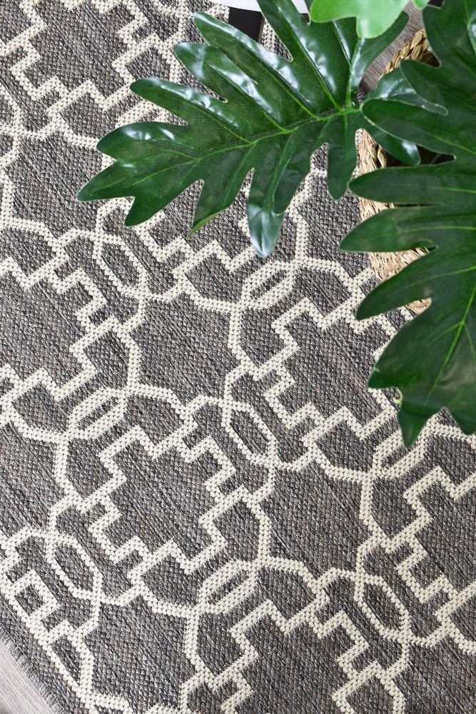 Alaska Runner Brown Cream - Turkish-inspired hallway runner rug from Treasures of Turkey