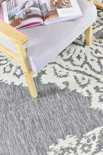 Alaska Grey Cream Rug 5605-GU6E