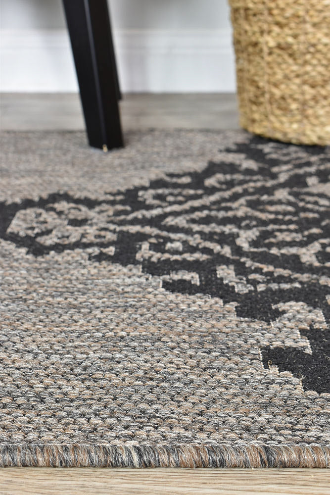 Alaska Brown Black Rug | Treasures of Turkey
