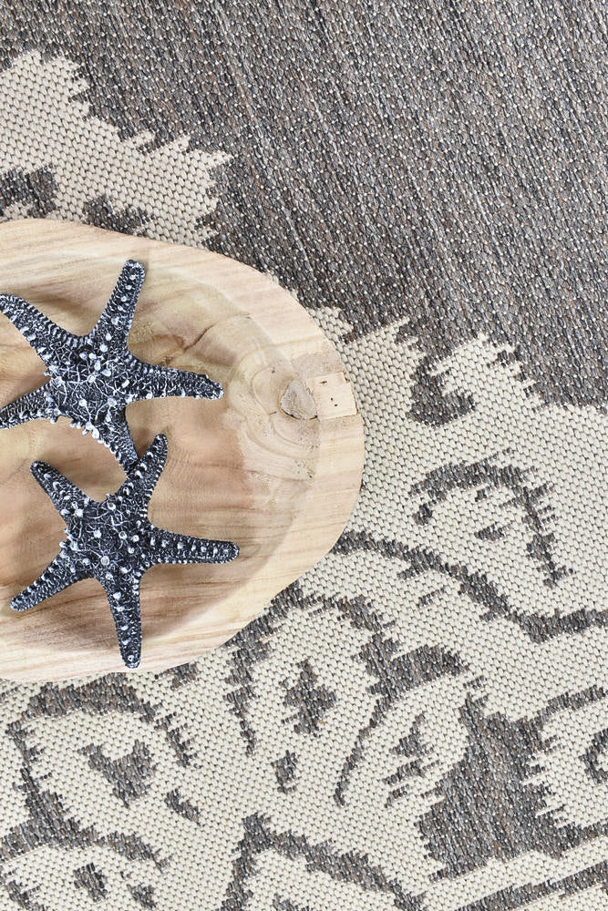 Alaska Brown Cream Rug | Treasures of Turkey