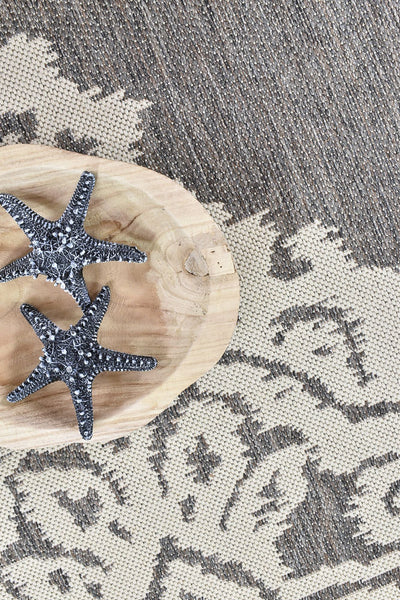Alaska Brown Cream Rug | Treasures of Turkey