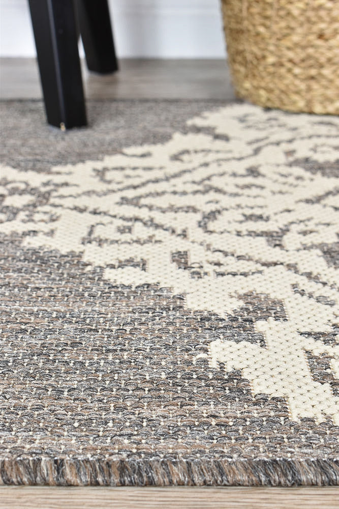 Alaska Runner Brown Cream 5605 | Treasures of Turkey