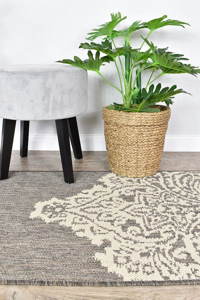 Alaska Runner Brown Cream 5605 | Treasures of Turkey