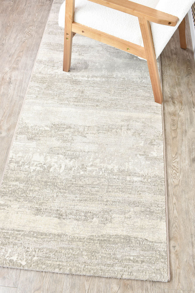 Contemporary Cove Dune Beige Runner - Turkish-inspired hallway runner rug from Treasures of Turkey