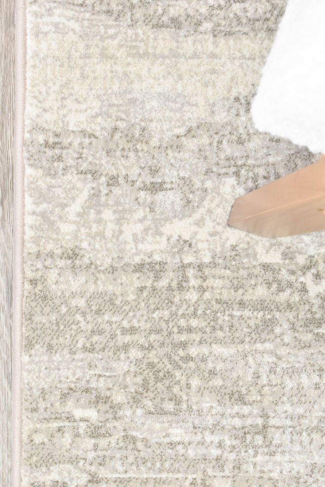 Contemporary Cove Dune Beige Runner - Turkish-inspired hallway runner rug from Treasures of Turkey