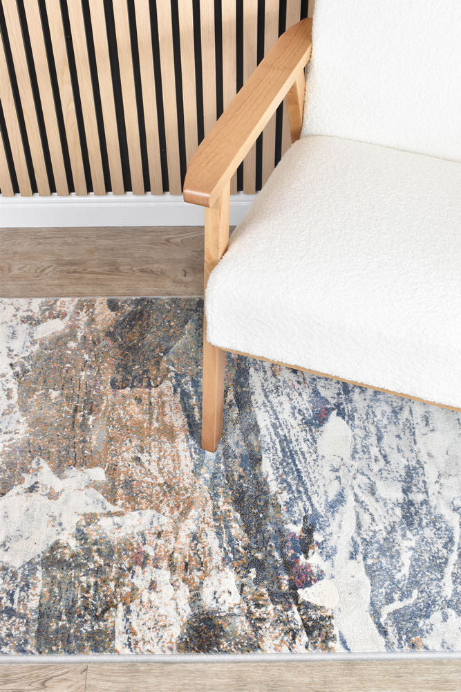 Contemporary Cove River Rock Runner - Turkish-inspired hallway runner rug from Treasures of Turkey