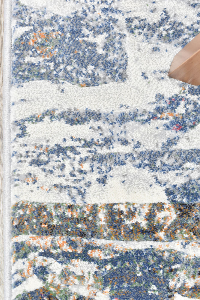 Contemporary Cove River Rock Runner - Turkish-inspired hallway runner rug from Treasures of Turkey