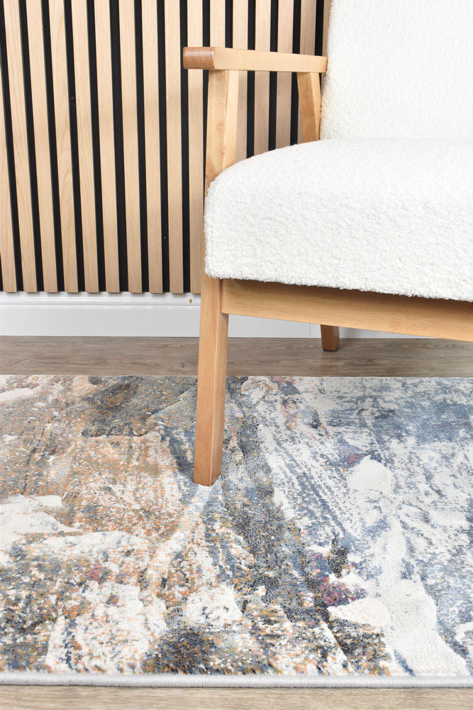 Contemporary Cove River Rock Runner - Turkish-inspired hallway runner rug from Treasures of Turkey