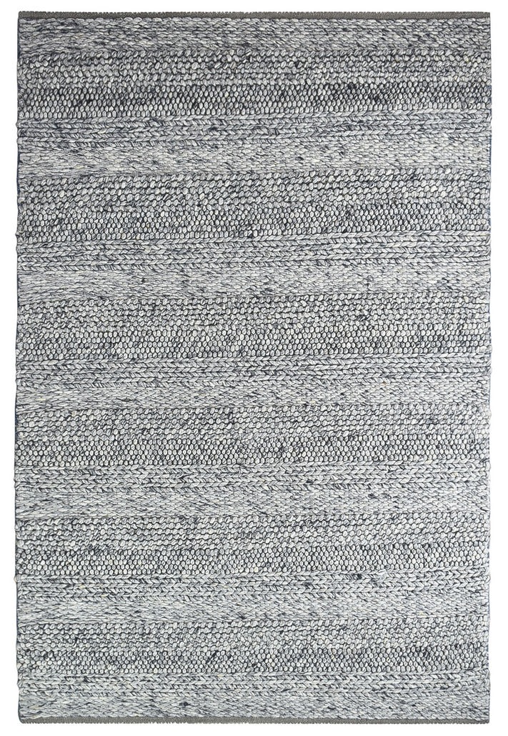 Normandy Grey Rug - Turkish-inspired flatweave rug from Treasures of Turkey