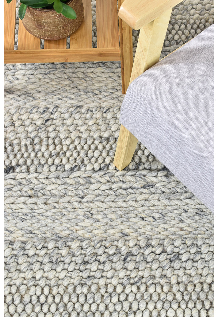 Normandy Ivory Rug - Turkish-inspired flatweave rug from Treasures of Turkey