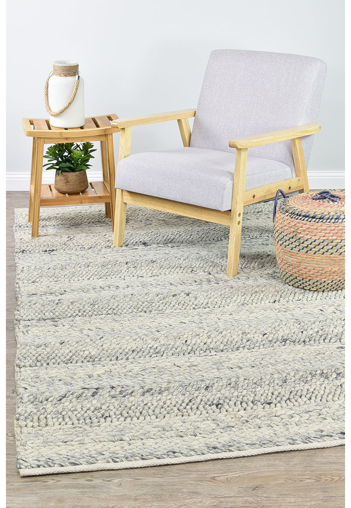 Normandy Ivory Rug - Turkish-inspired flatweave rug from Treasures of Turkey